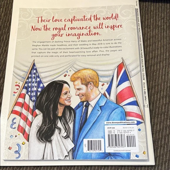 Royal Wedding Coloring and Paper Doll Books - Picture 13 of 16